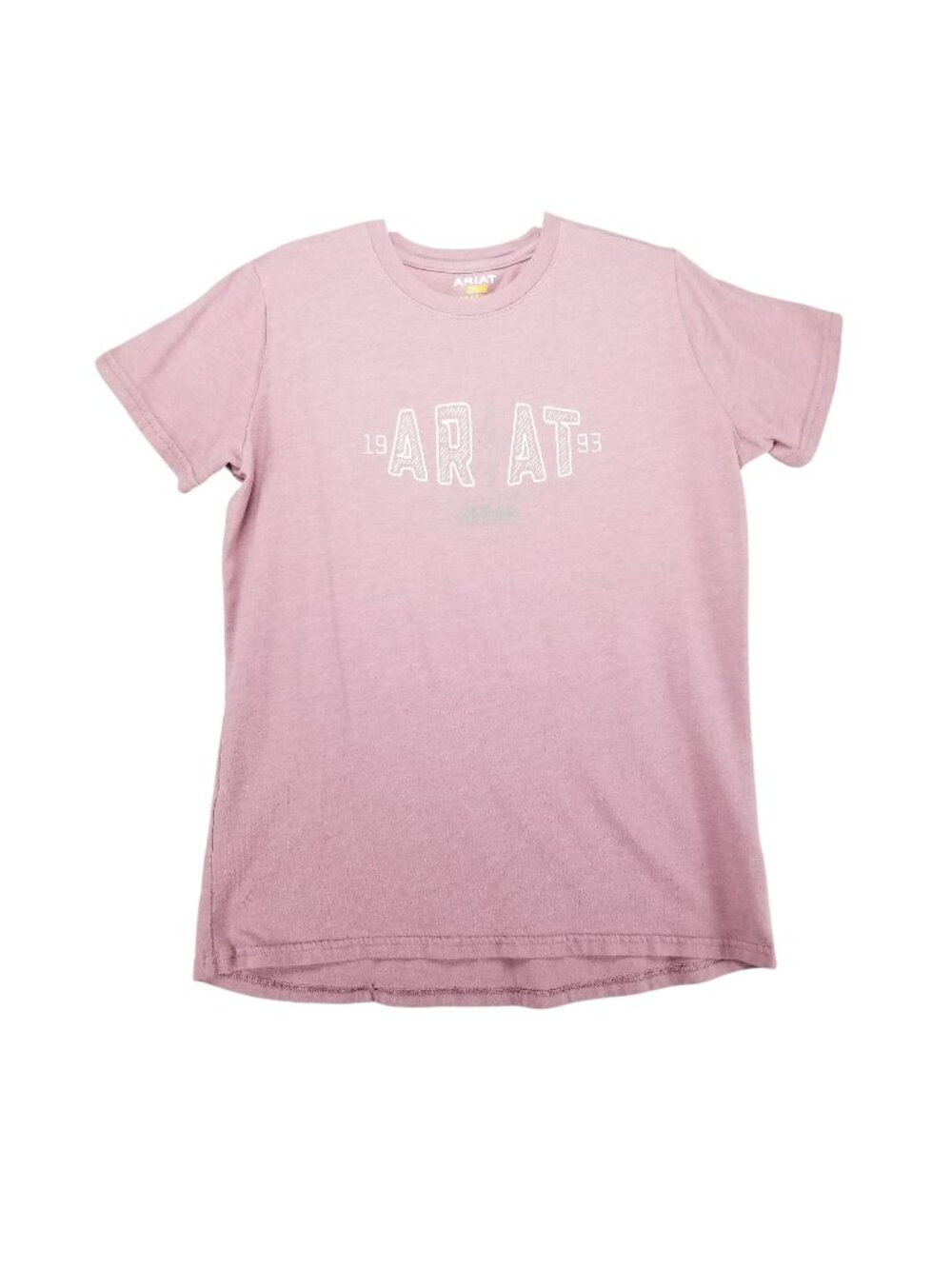 Ariat Shirt Womens Medium Rebar Pink Graphic Logo Cotton Polyester Tee